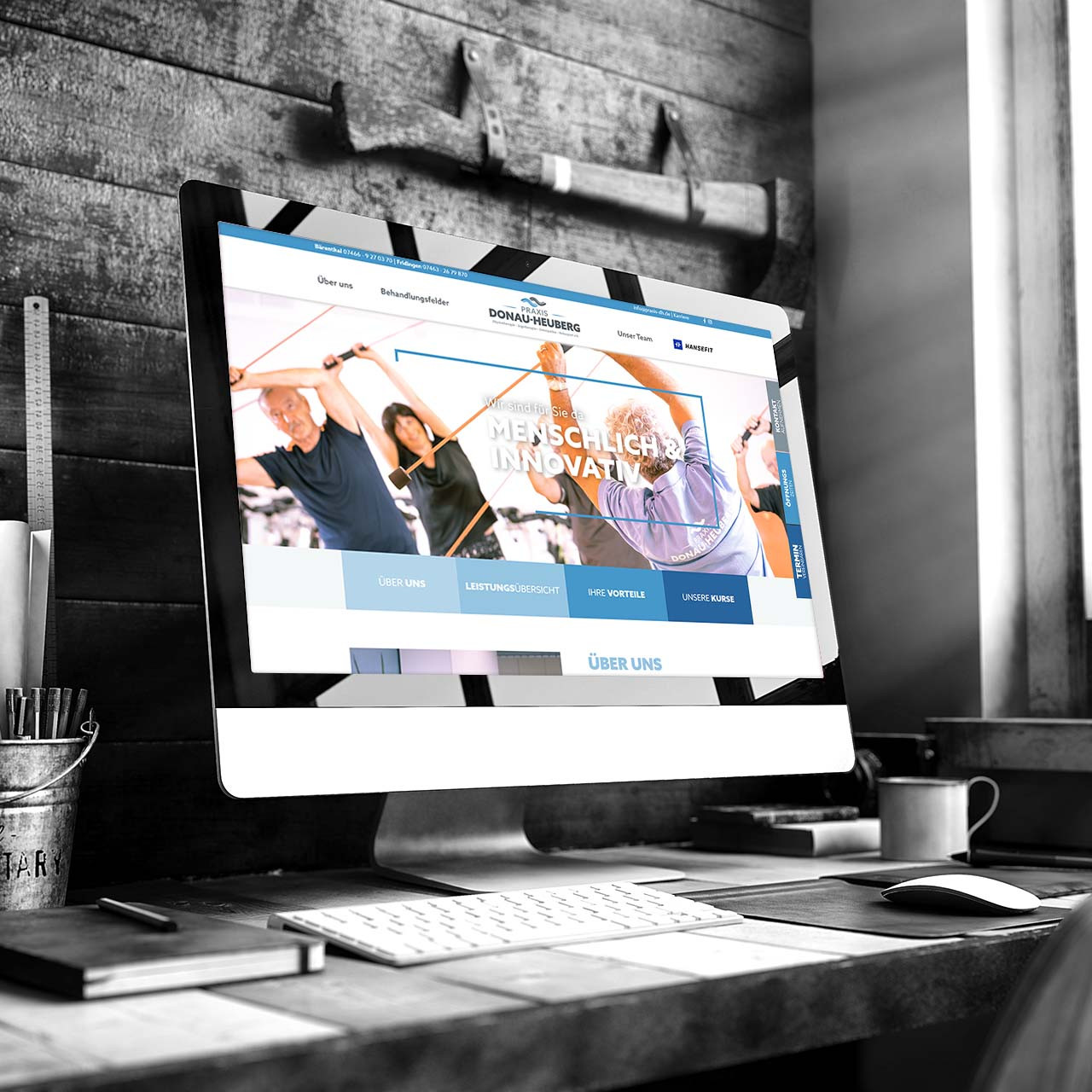 Website der Praxis Donau Heuberg – Webdesign-Referenz von WERK38 Website der Praxis Donau Heuberg – Webdesign-Referenz von WERK38